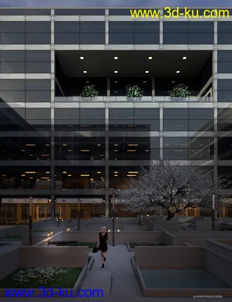 3D打印模型Contemporary Office Building Revitalized的图片