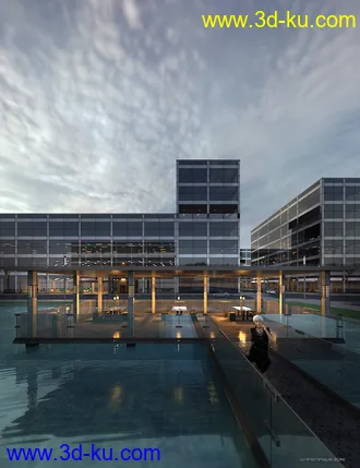 3D打印模型Contemporary Office Building Revitalized的图片