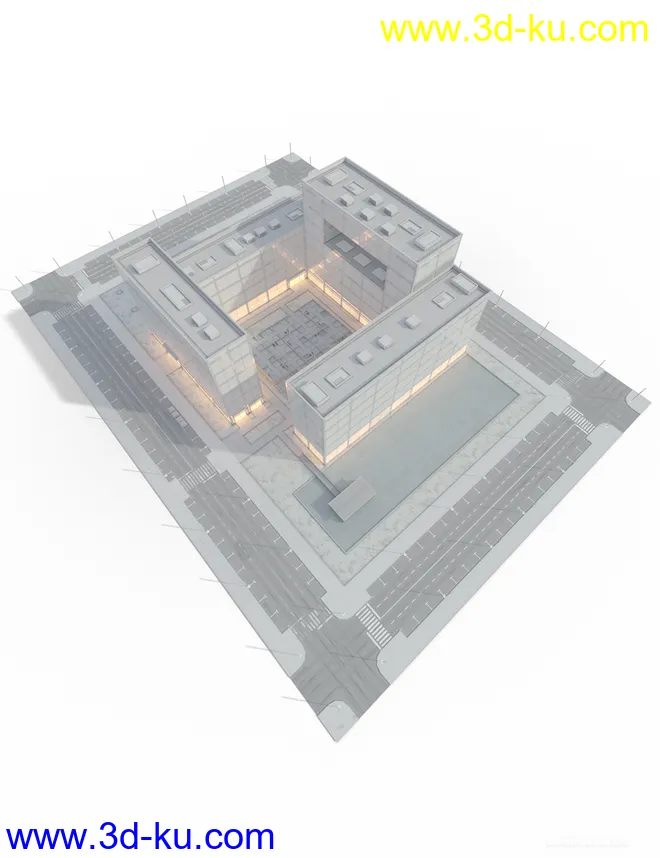 Contemporary Office Building Revitalized模型的图片9