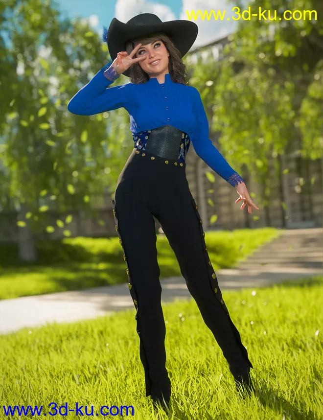 Corsair Fashion for Genesis 8 Female(s)模型的图片1