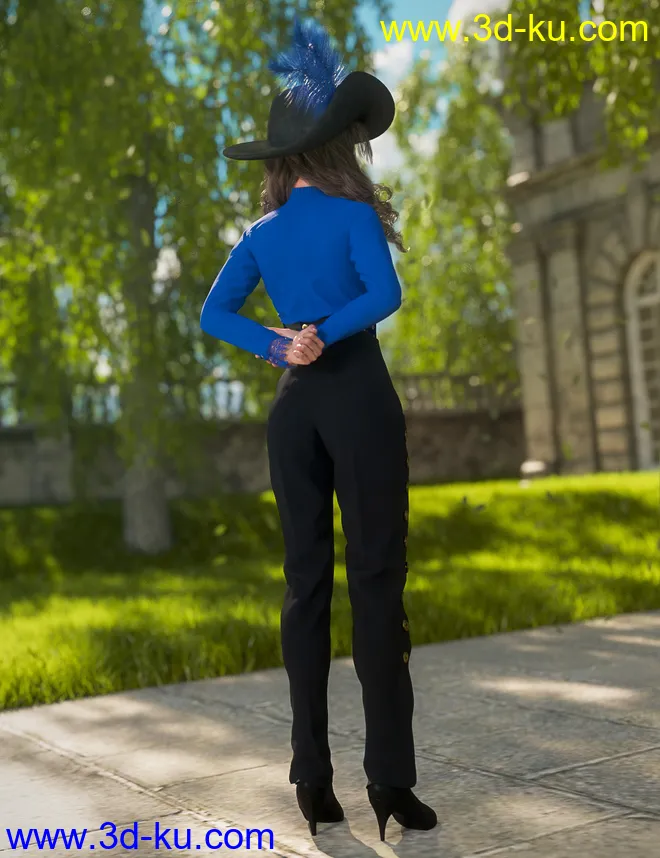 Corsair Fashion for Genesis 8 Female(s)模型的图片4