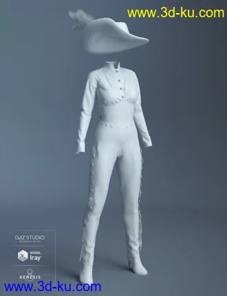 3D打印模型Corsair Fashion for Genesis 8 Female(s)的图片