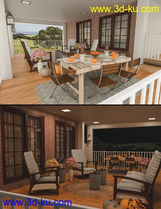 3D打印模型Cozy Porch的图片