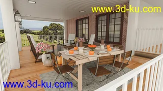 3D打印模型Cozy Porch的图片