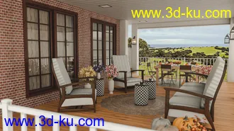 3D打印模型Cozy Porch的图片