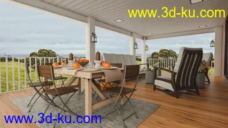 3D打印模型Cozy Porch的图片