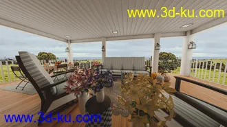 3D打印模型Cozy Porch的图片