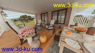 3D打印模型Cozy Porch的图片