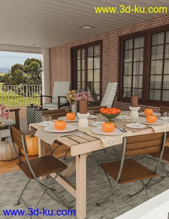 3D打印模型Cozy Porch的图片