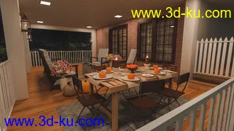 3D打印模型Cozy Porch的图片