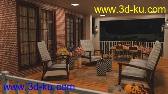 3D打印模型Cozy Porch的图片