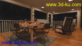 3D打印模型Cozy Porch的图片