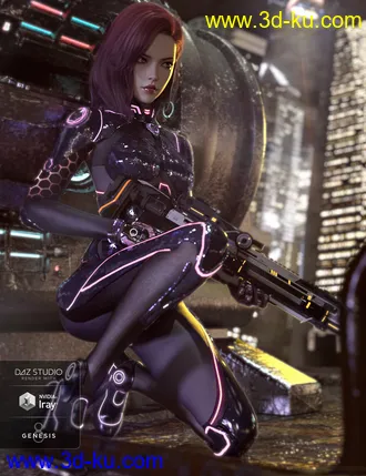 3D打印模型CR Sci-fi Suit for Genesis 8 Females的图片