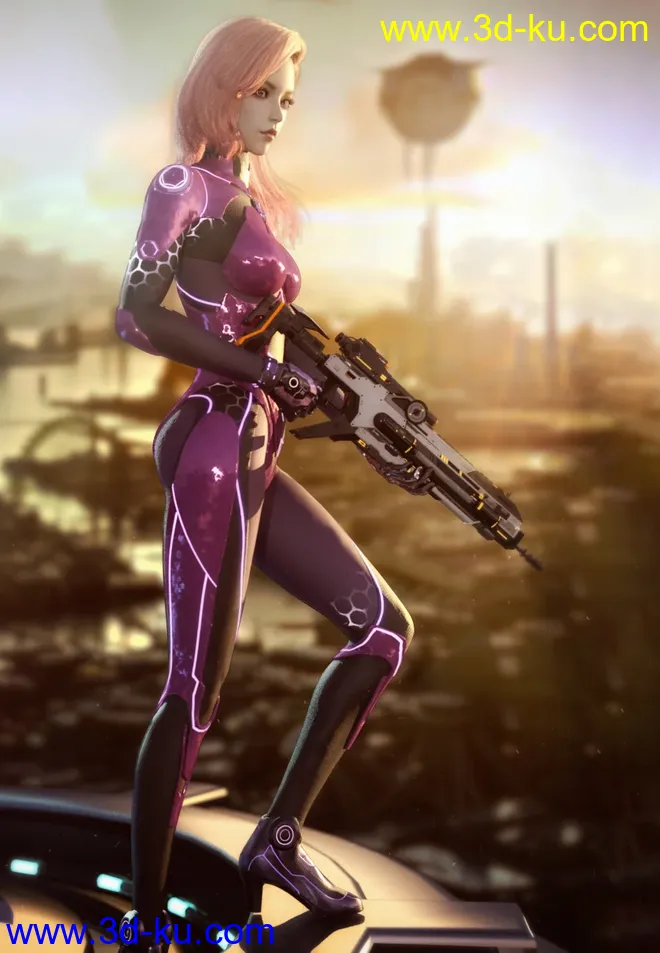 CR Sci-fi Suit for Genesis 8 Females模型的图片2