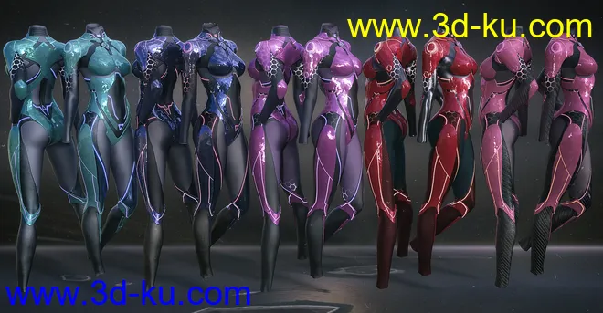 CR Sci-fi Suit for Genesis 8 Females模型的图片3