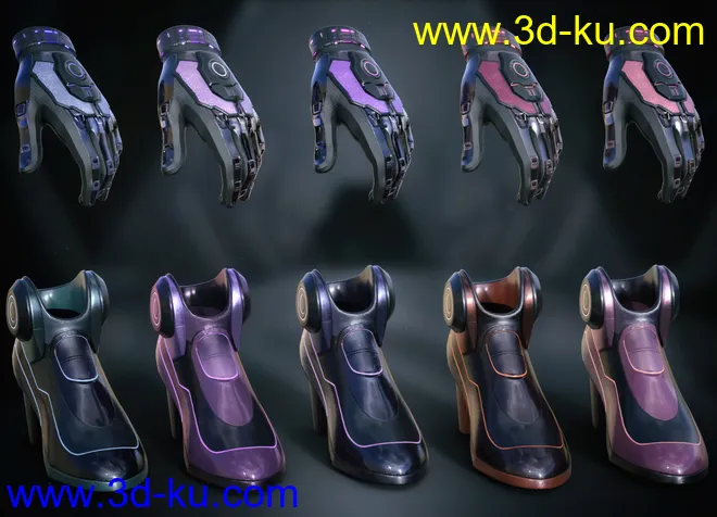 CR Sci-fi Suit for Genesis 8 Females模型的图片4