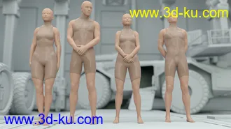 3D打印模型CS01 - Everyday Army Poses for Genesis 8的图片