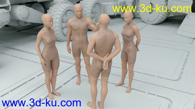 CS01 - Everyday Army Poses for Genesis 8模型的图片3
