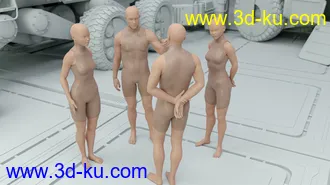 3D打印模型CS01 - Everyday Army Poses for Genesis 8的图片