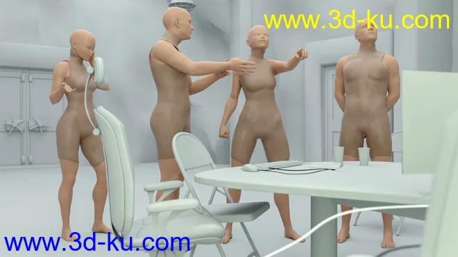 CS01 - Everyday Army Poses for Genesis 8模型的图片4