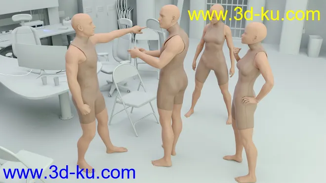 CS01 - Everyday Army Poses for Genesis 8模型的图片7