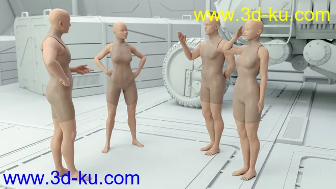 CS01 - Everyday Army Poses for Genesis 8模型的图片8