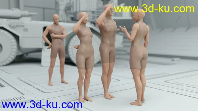 CS01 - Everyday Army Poses for Genesis 8模型的图片11