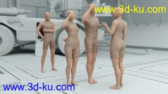 3D打印模型CS01 - Everyday Army Poses for Genesis 8的图片