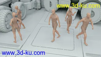 3D打印模型CS01 - Everyday Army Poses for Genesis 8的图片