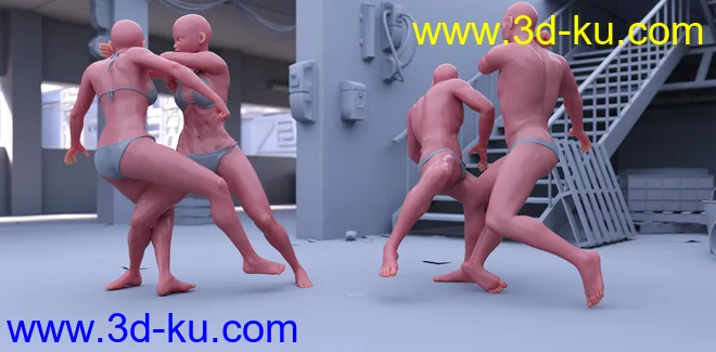 CS01 - Fighting Poses for Genesis 8模型的图片3