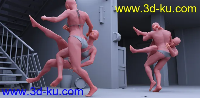 CS01 - Fighting Poses for Genesis 8模型的图片8