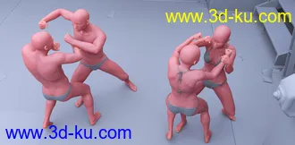 3D打印模型CS01 - Fighting Poses for Genesis 8的图片