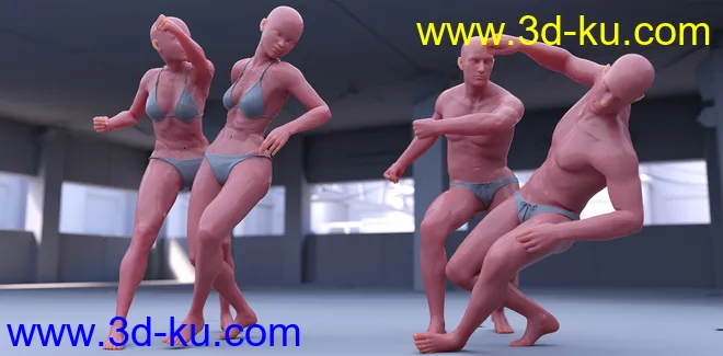 CS01 - Fighting Poses for Genesis 8模型的图片11