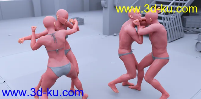 CS01 - Fighting Poses for Genesis 8模型的图片12