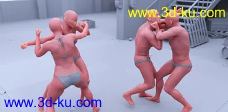 3D打印模型CS01 - Fighting Poses for Genesis 8的图片