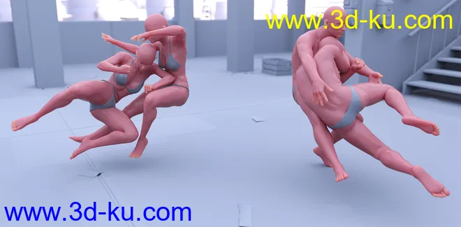 CS01 - Fighting Poses for Genesis 8模型的图片15