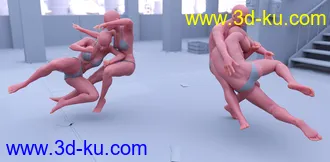 3D打印模型CS01 - Fighting Poses for Genesis 8的图片