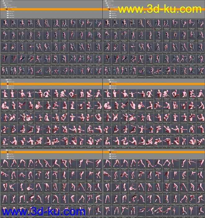 CS01 - Fighting Poses for Genesis 8模型的图片17