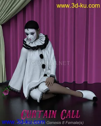 3D打印模型Curtain Call for Genesis 8 Females的图片