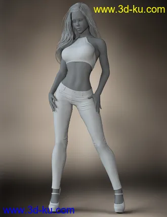 3D打印模型Cute Casual Outfit for Genesis 8 Females的图片