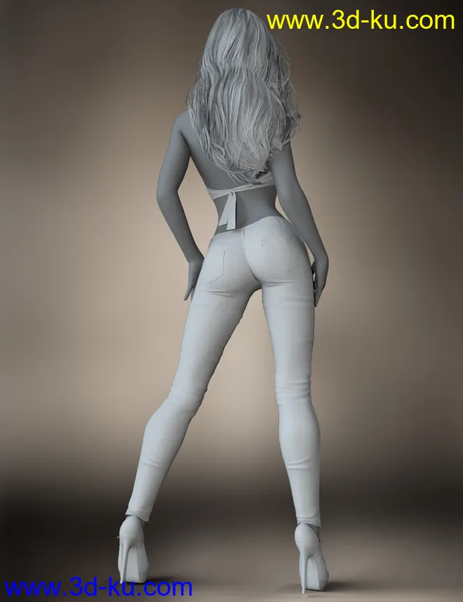 Cute Casual Outfit for Genesis 8 Females模型的图片15