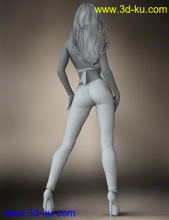 3D打印模型Cute Casual Outfit for Genesis 8 Females的图片