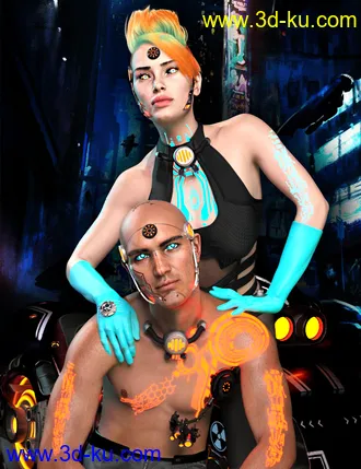 3D打印模型Cyber Me! for Genesis 8的图片