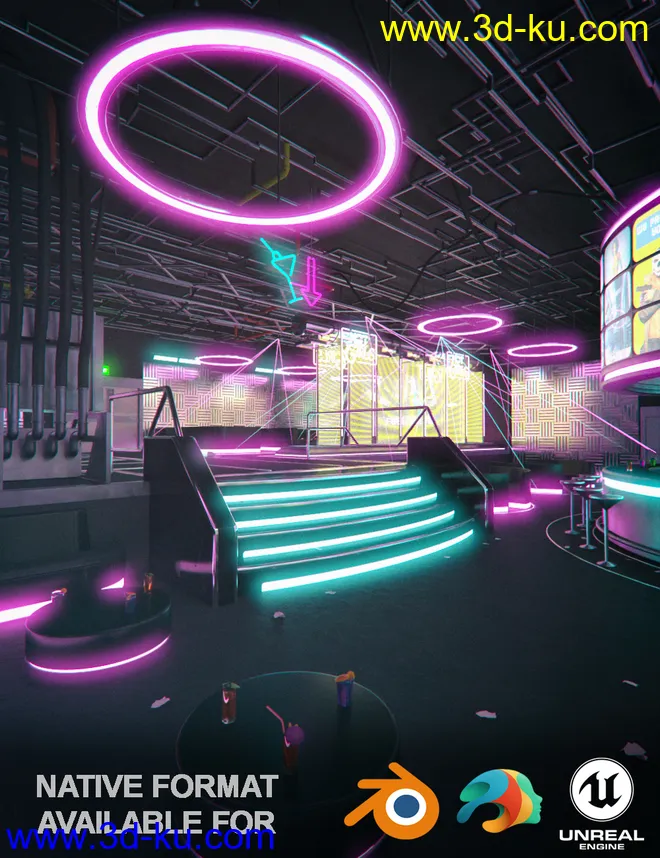 Cyberpunk Night Club模型的图片1