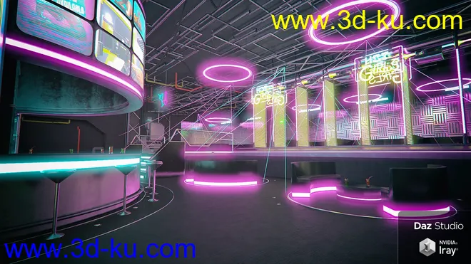 Cyberpunk Night Club模型的图片3