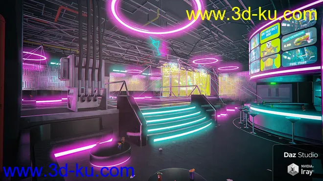 Cyberpunk Night Club模型的图片4
