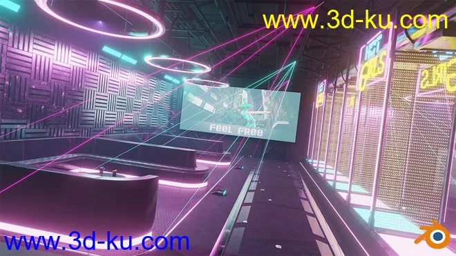 Cyberpunk Night Club模型的图片10