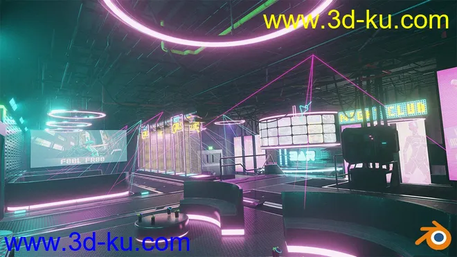Cyberpunk Night Club模型的图片11