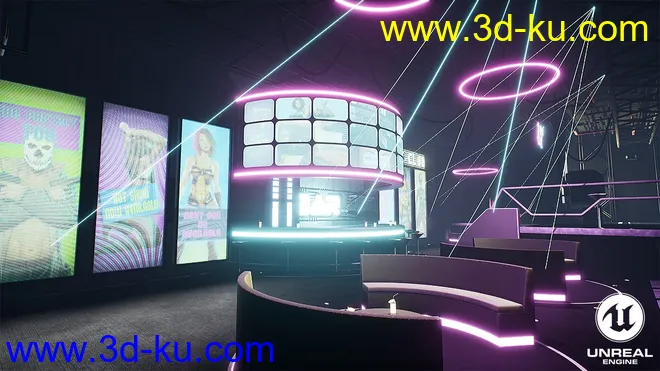 Cyberpunk Night Club模型的图片12