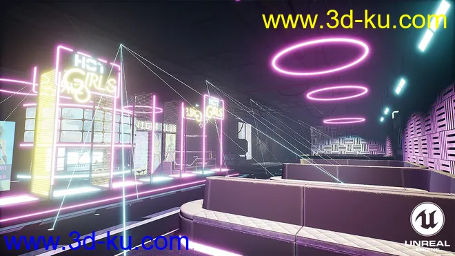 Cyberpunk Night Club模型的图片13